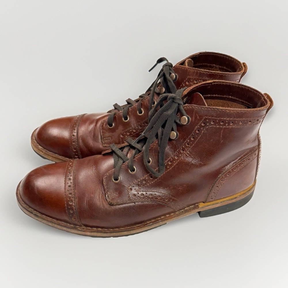 Danner Jack II Brogue Dark Coffee Leather Cap Toe Boots Mens 11 EE 34313